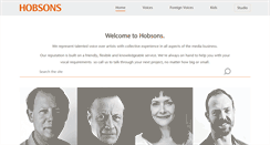 Desktop Screenshot of hobsons-international.com