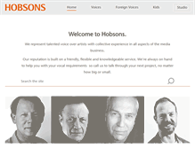 Tablet Screenshot of hobsons-international.com